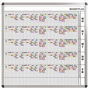Personal-Raum-Plan, 10 Stunden, 53 Spalten, 103x117 cm, Personal-Raum-Plan, 10 Stunden, 53 Spalten, 103x117 cm,